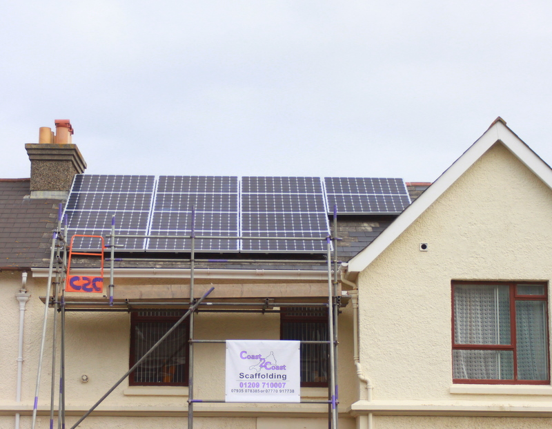 Solar Modules installed in Camborne Cornwall