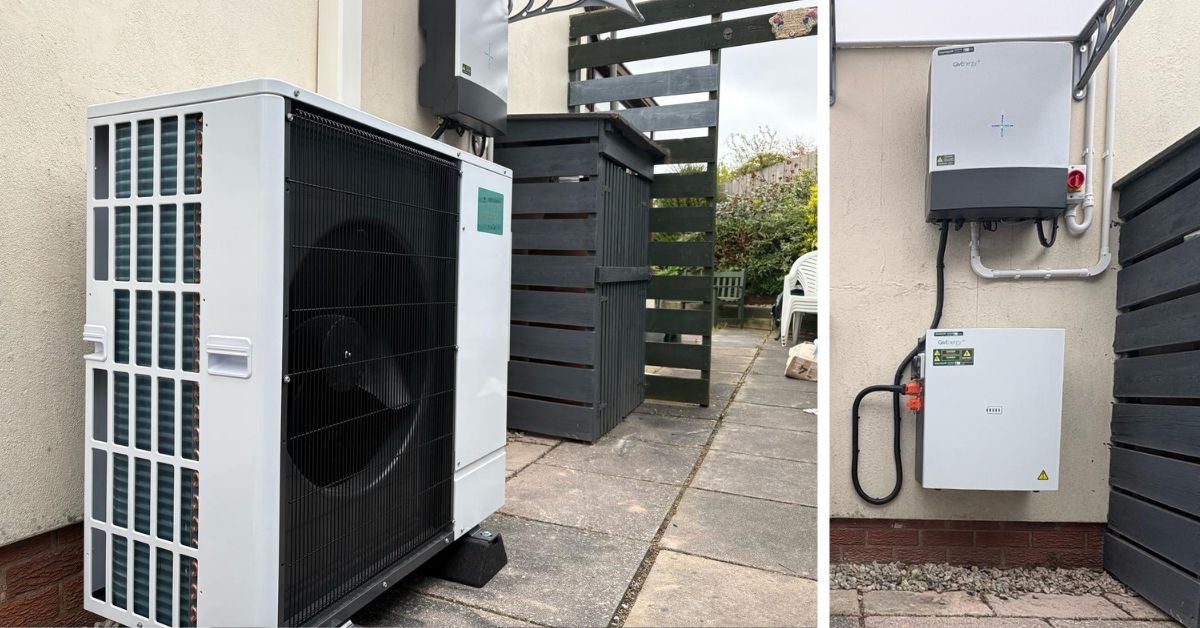 Heat Pump, Solar PV and Battery Installation near Exeter, Devon