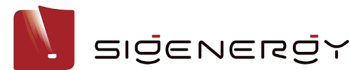 Sigenergy battery storage logo – advanced solar and home energy storage solutions installed by GreenGenUK in Cornwall and Devon