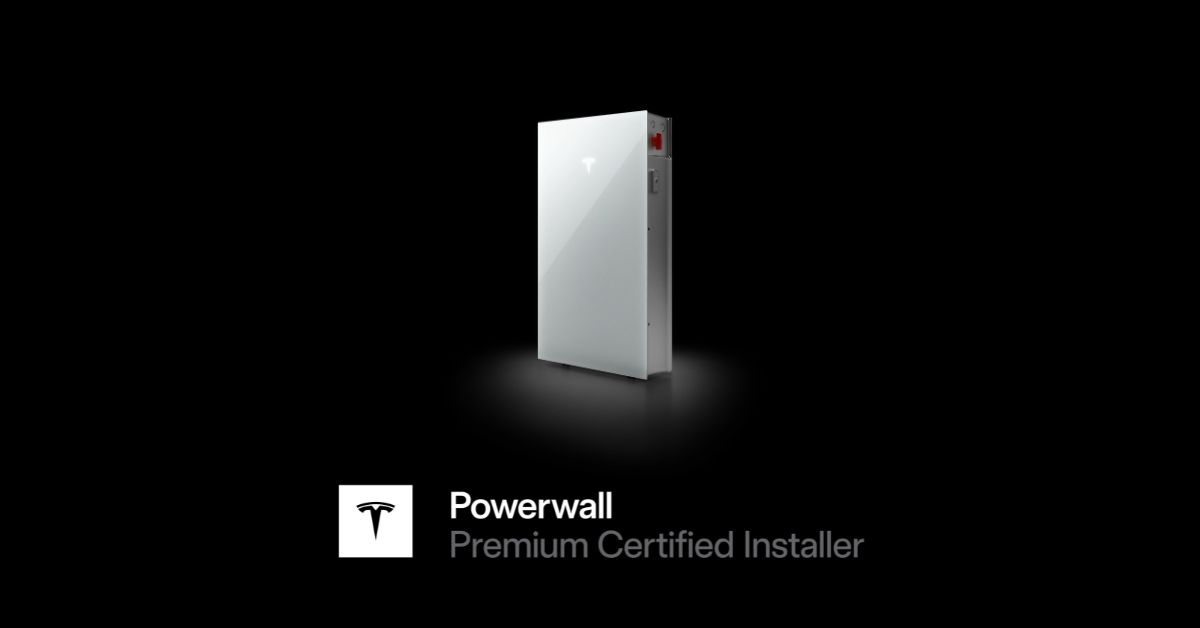 Tesla Premium Certified Installer logo – GreenGenUK Cornwall & Devon