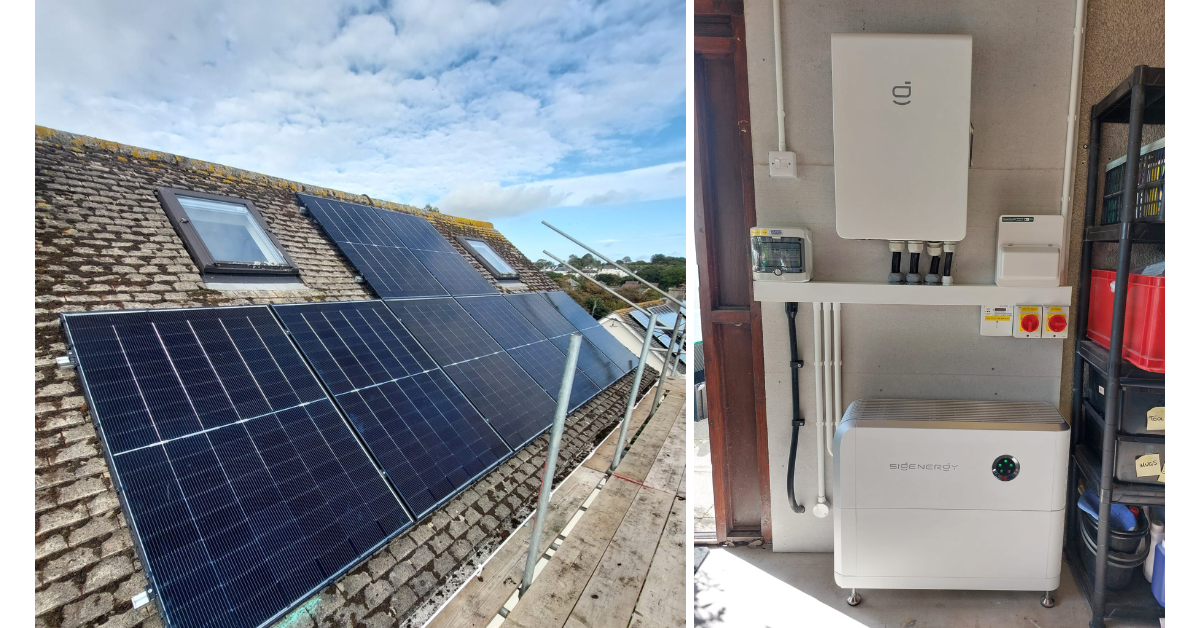 Sigenergy solar battery installation Truro Cornwall by GreenGenUK